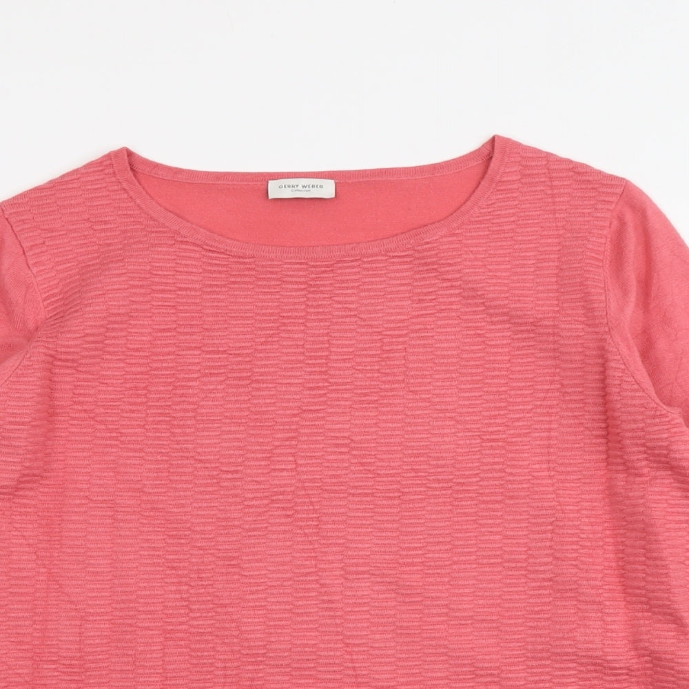 Womens UK Size 8 Gerry Weber Pink Pullover Jumper