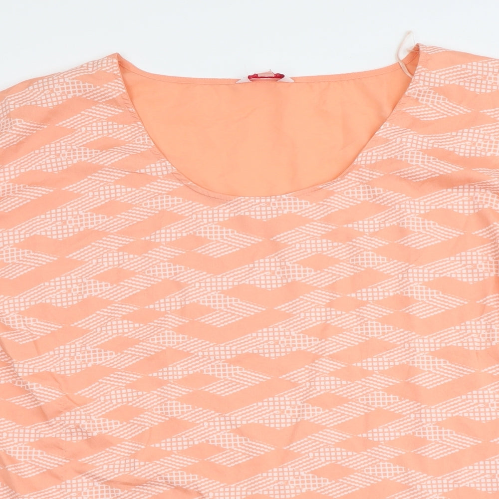Womens UK Size 28 Marisota Orange Basic Blouse
