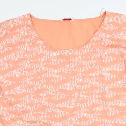 Womens UK Size 28 Marisota Orange Basic Blouse