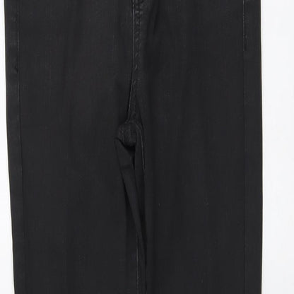 Topshop Womens Black Polyester Skinny Jeans Size 28 in L26 in Regular Button