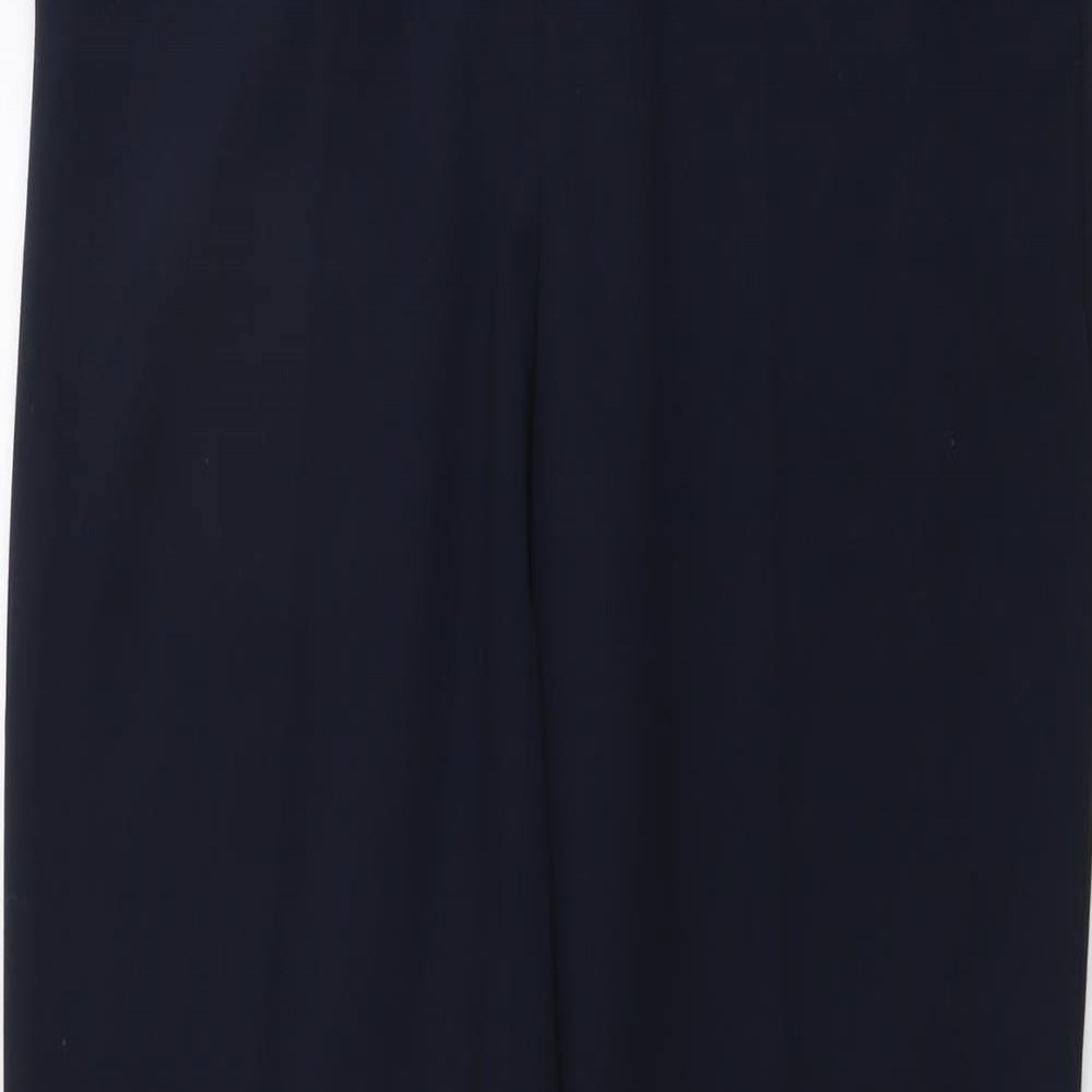 Womens UK Size 12 Marks and Spencer Regular Fit  Blue Trousers