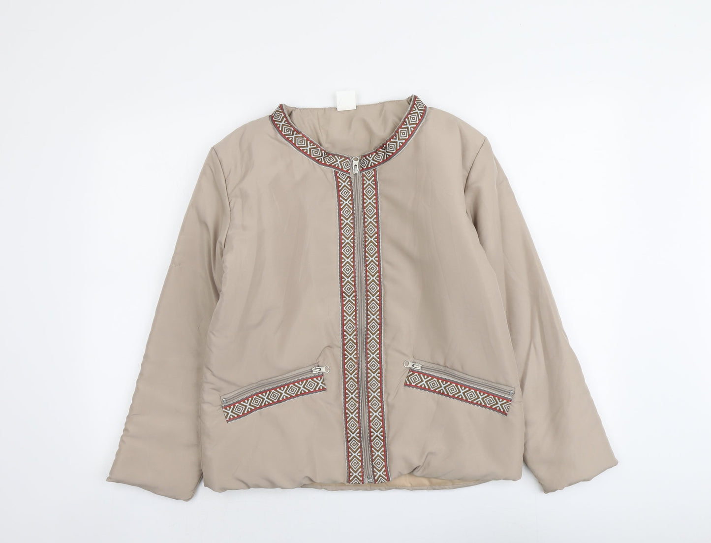 Womens UK Size 10 Gabriella Vicenga Beige Jacket