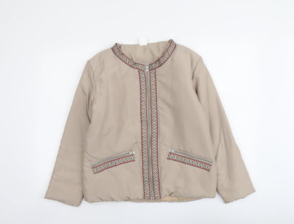 Womens UK Size 10 Gabriella Vicenga Beige Jacket