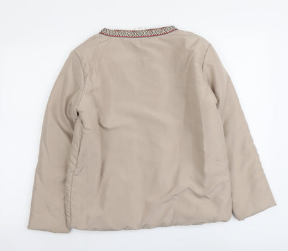Womens UK Size 10 Gabriella Vicenga Beige Jacket
