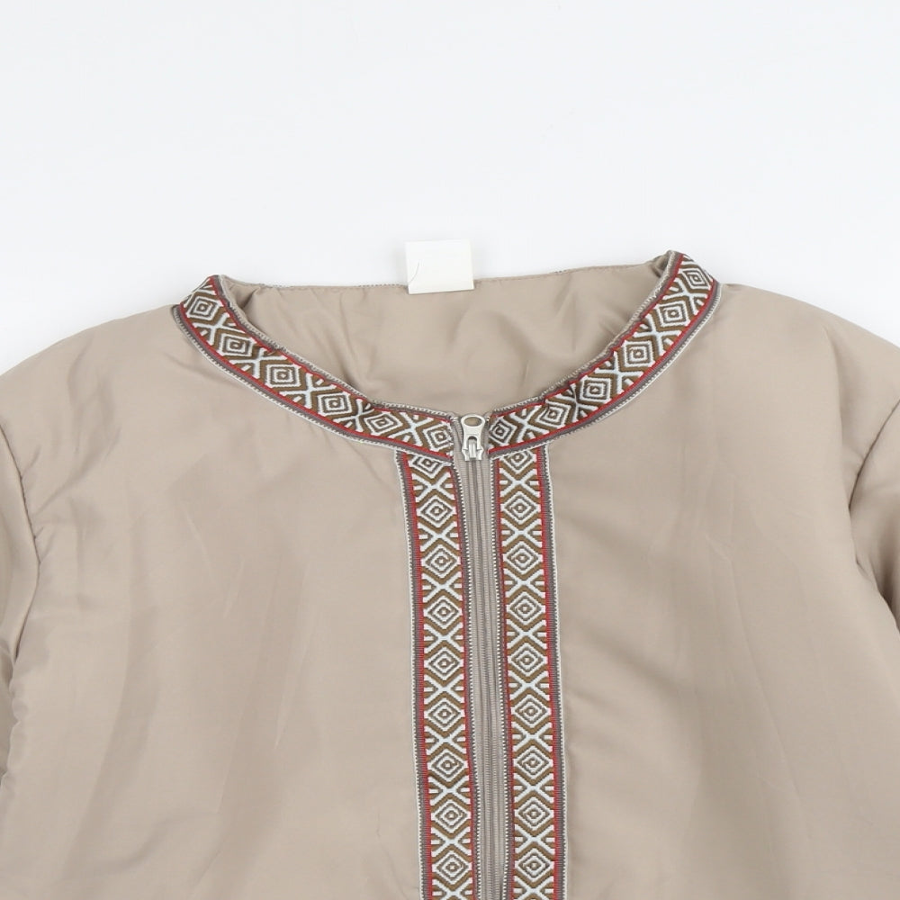 Womens UK Size 10 Gabriella Vicenga Beige Jacket