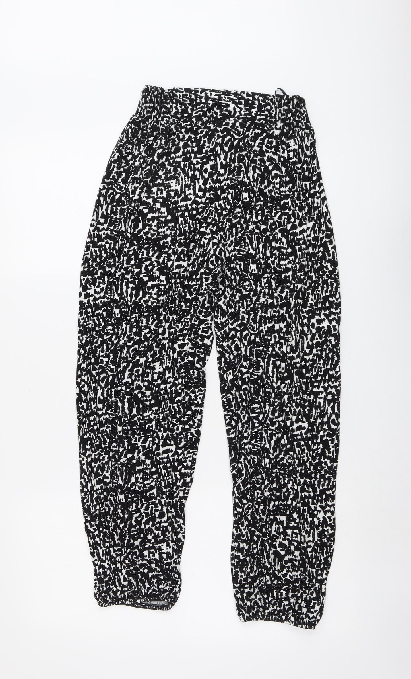 Womens UK Size S Marks and Spencer Regular Fit  Black Trousers