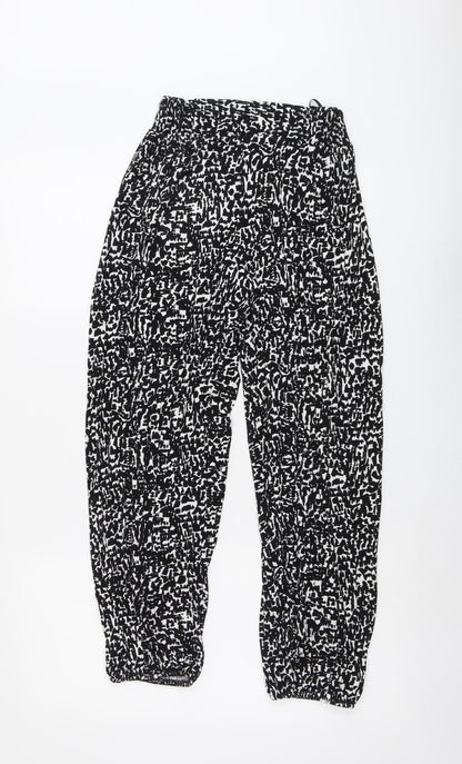 Womens UK Size S Marks and Spencer Regular Fit  Black Trousers
