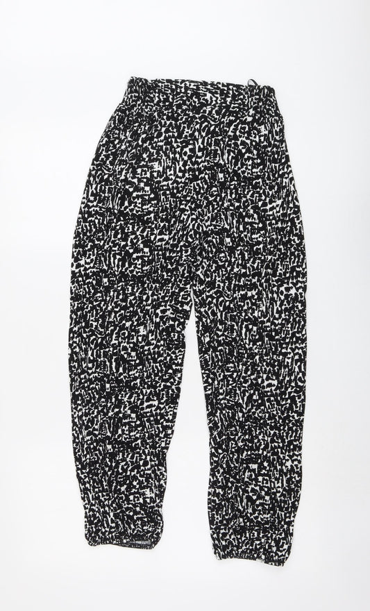 Womens UK Size S Marks and Spencer Regular Fit  Black Trousers