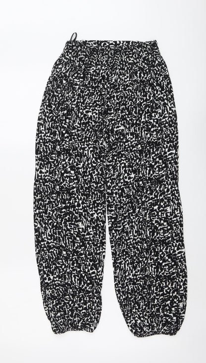 Womens UK Size S Marks and Spencer Regular Fit  Black Trousers
