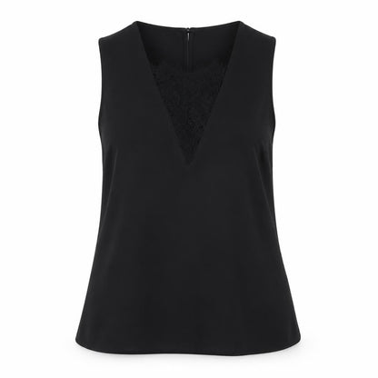 Womens UK Size 8 H&M Black Basic Tank