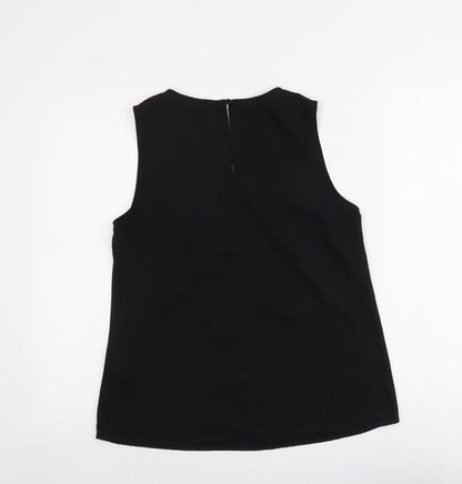 Womens UK Size 8 H&M Black Basic Tank
