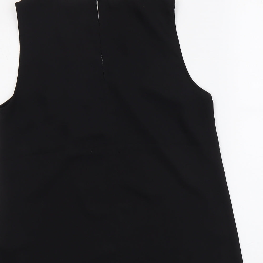 Womens UK Size 8 H&M Black Basic Tank