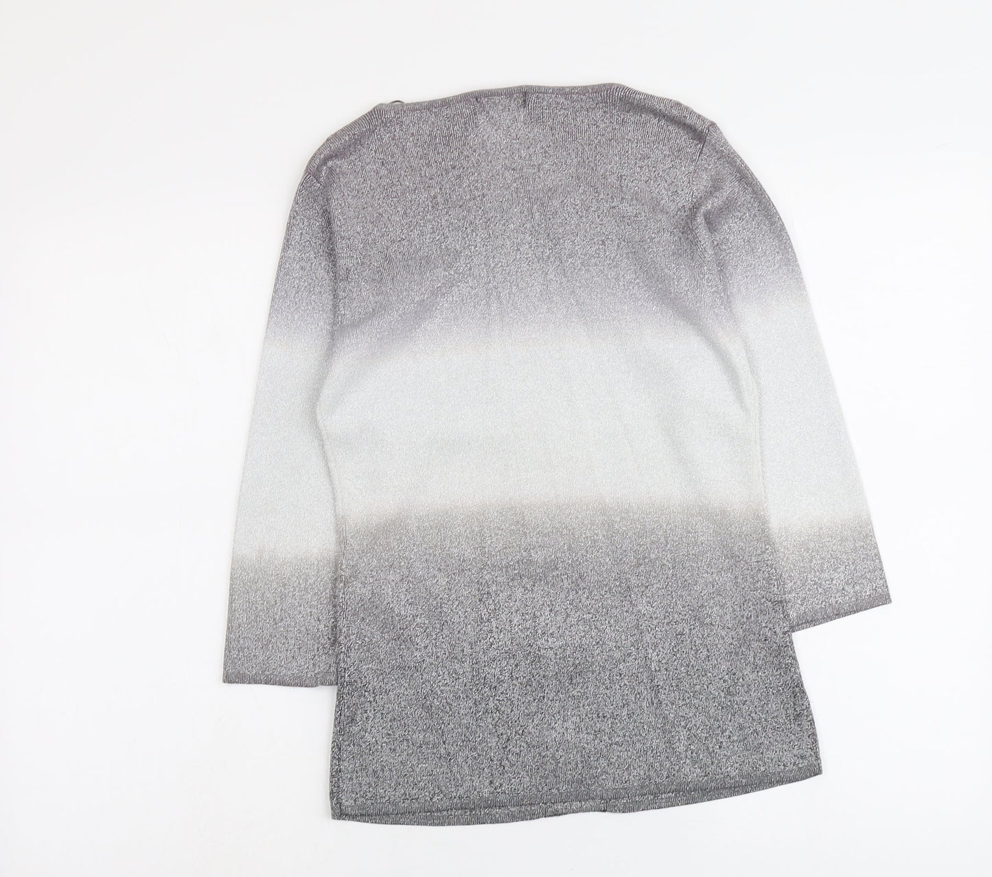 Womens UK Size 8 Sky Designs Silver Pullover Jumper