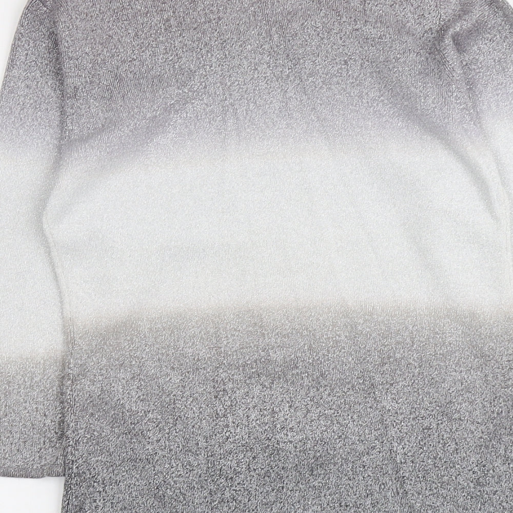 Womens UK Size 8 Sky Designs Silver Pullover Jumper