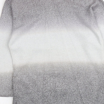 Womens UK Size 8 Sky Designs Silver Pullover Jumper