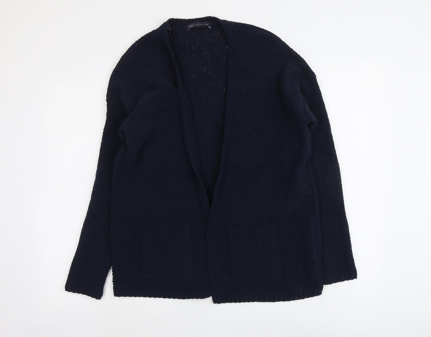 Womens UK Size M Marks and Spencer Blue Cardigan Jumper