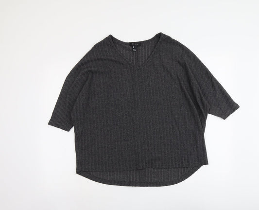 Womens UK Size S New Look Grey Pullover Jumper