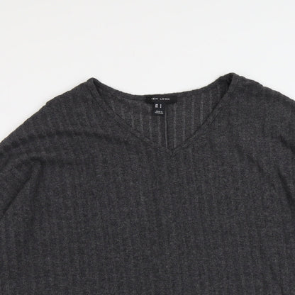 Womens UK Size S New Look Grey Pullover Jumper
