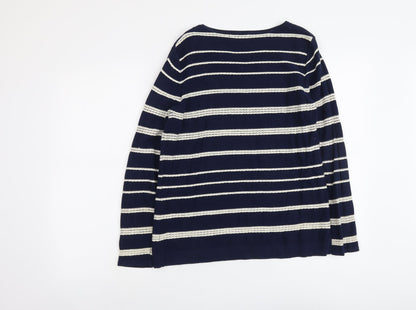 Womens UK Size S Bonmarché Blue Pullover Jumper