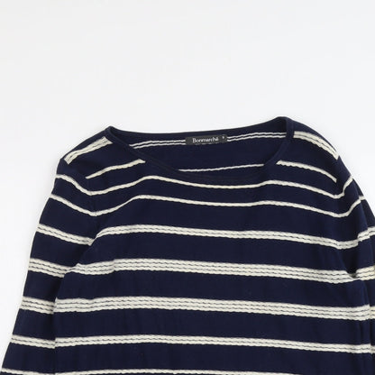 Womens UK Size S Bonmarché Blue Pullover Jumper