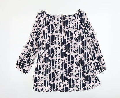 Womens UK Size 12 Yessica Pink Basic Blouse