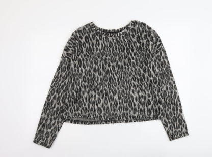 Womens UK Size M New Look Grey Pullover Jumper
