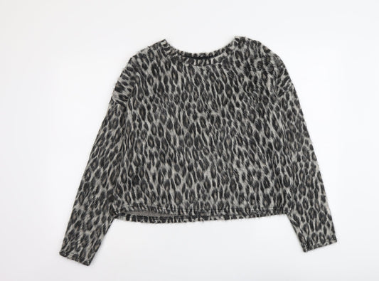 Womens UK Size M New Look Grey Pullover Jumper