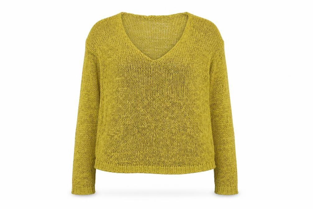 Womens UK Size L H&M Yellow Pullover Jumper