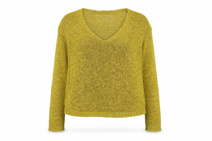 Womens UK Size L H&M Yellow Pullover Jumper