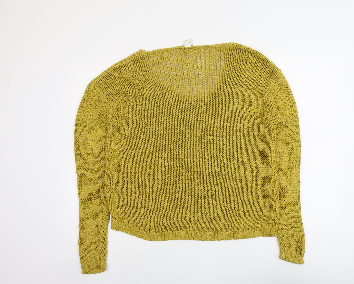 Womens UK Size L H&M Yellow Pullover Jumper
