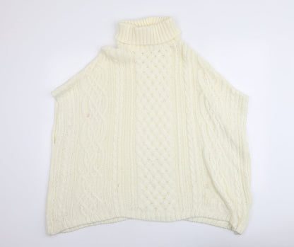 Womens UK Size S River Island Ivory Pullover Jumper