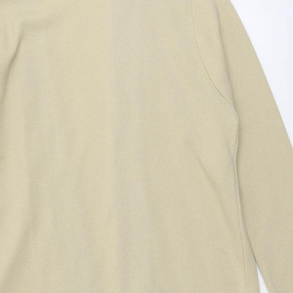 Lizzi Clarke Womens Beige V-Neck Acrylic Cardigan Jumper Size L