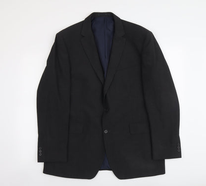 Mens UK Size L Debenhams Regular Grey Suit Jacket