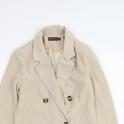 Womens UK Size S PRETTYLITTLETHING Beige Jacket