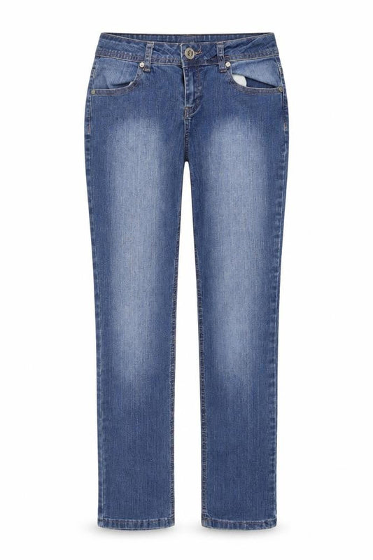 Womens UK Size 10 Authentic Denim Regular Fit Skinny Blue Jeans