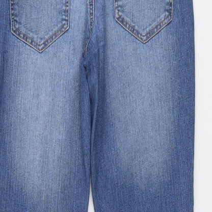 Authentic Denim Womens Blue Cotton Skinny Jeans Size 10 L28 in Regular Button
