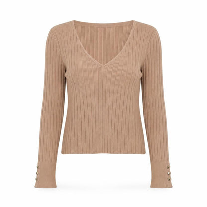 Womens UK Size 10 ASOS Beige Pullover Jumper