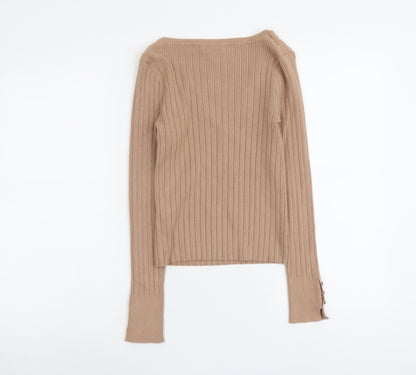 Womens UK Size 10 ASOS Beige Pullover Jumper
