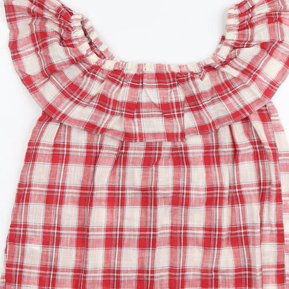Womens UK Size 10 NEXT Red Basic Blouse
