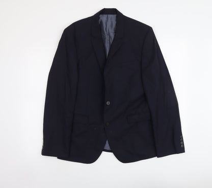 Mens UK Size M Marks and Spencer Regular Blue Suit Jacket