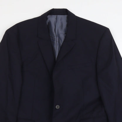 Mens UK Size M Marks and Spencer Regular Blue Suit Jacket