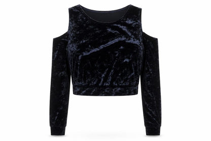 Womens UK Size 10 Select Blue Cropped Blouse