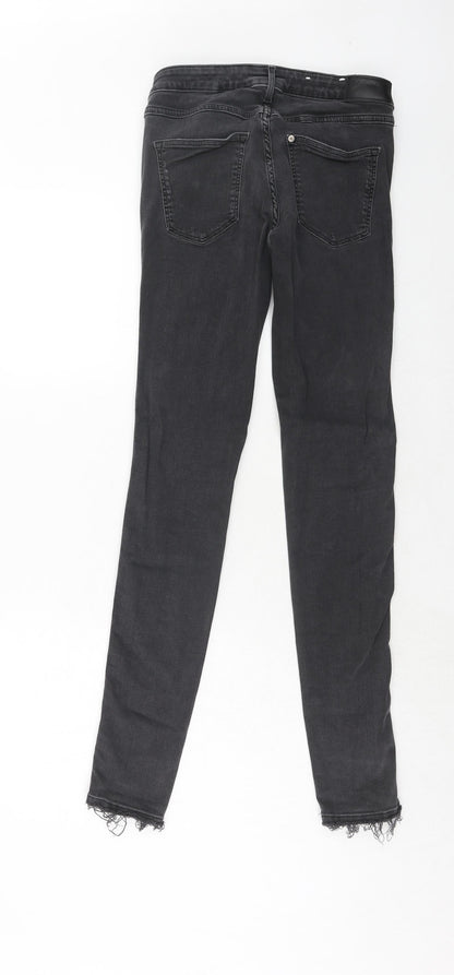 Womens UK Size 28 in H&M Regular Fit Skinny Grey Jeans