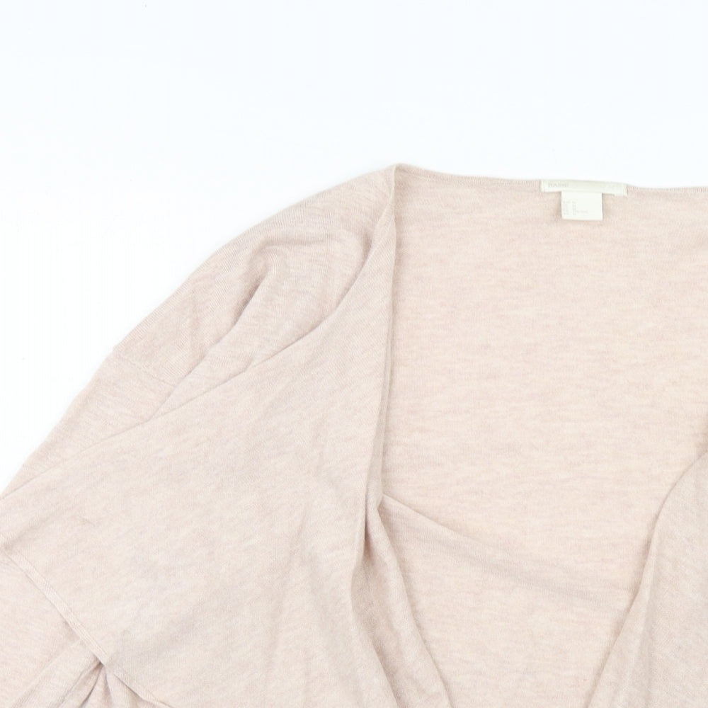 Womens UK Size M H&M Pink Cardigan Jumper