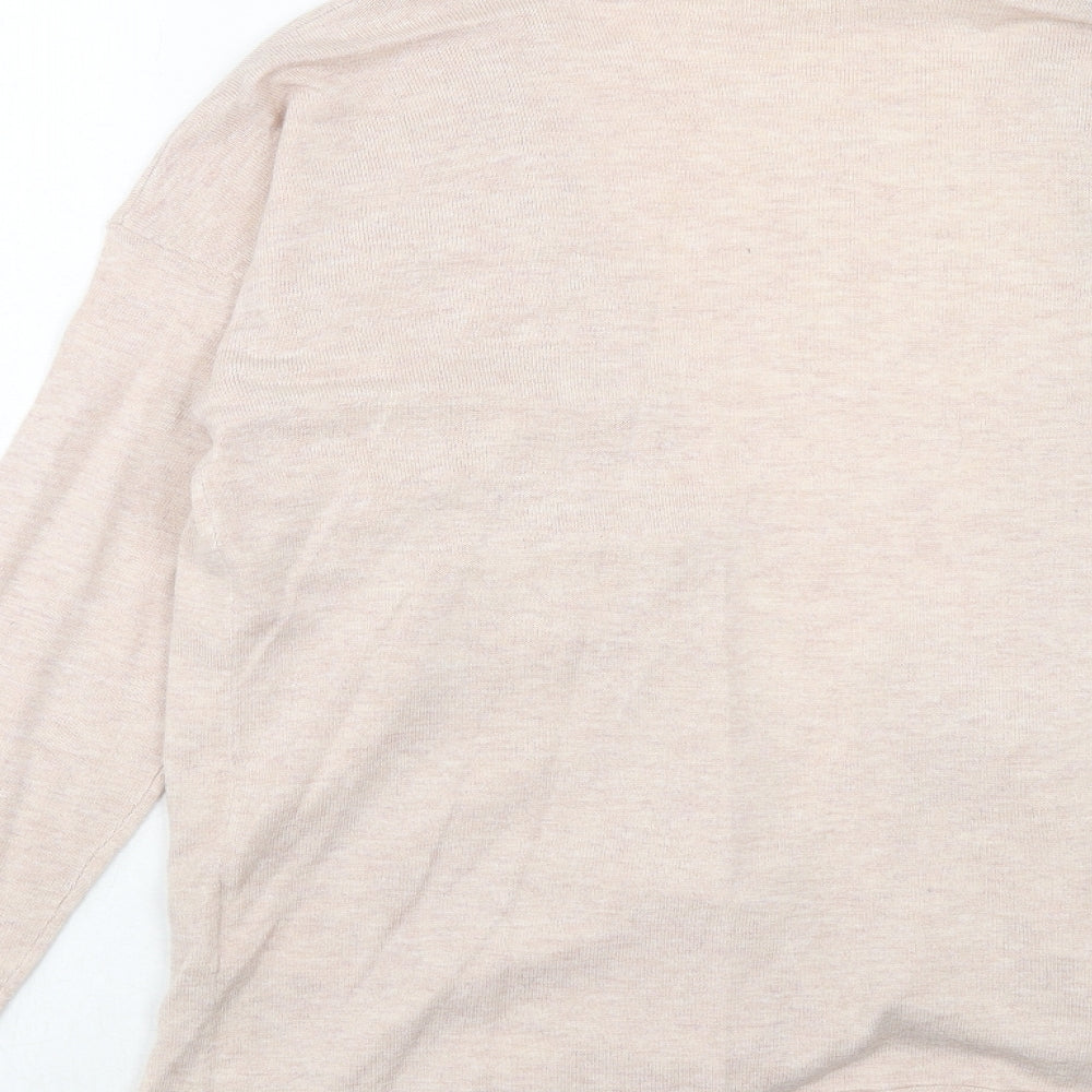 Womens UK Size M H&M Pink Cardigan Jumper