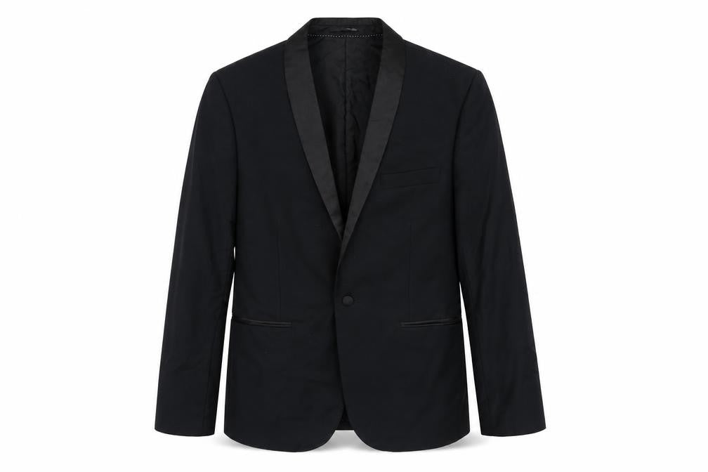 Mens UK Size 42 Topman Regular Black Suit Jacket