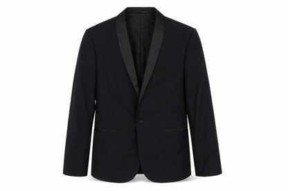Mens UK Size 42 Topman Regular Black Suit Jacket