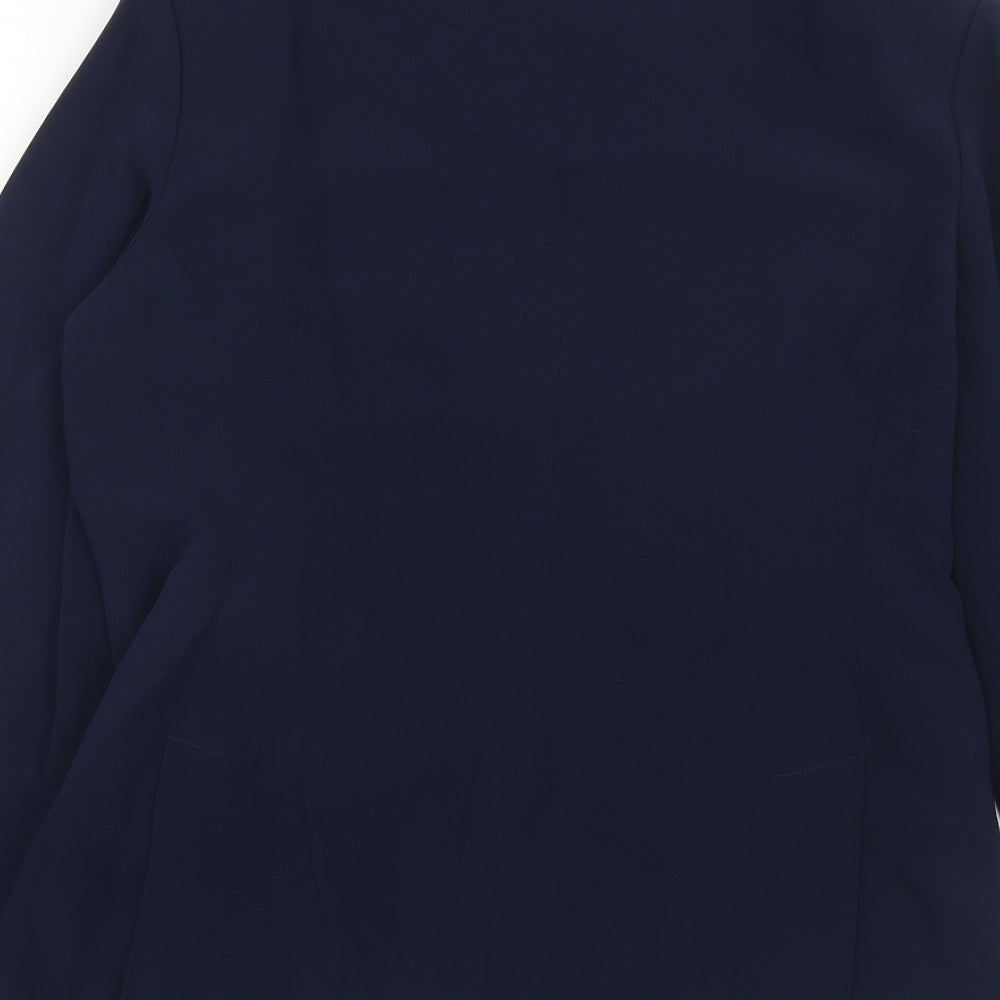 Sutton Studio Womens Blue Triacetate Jacket Suit Jacket Size 8