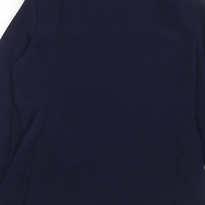 Sutton Studio Womens Blue Triacetate Jacket Suit Jacket Size 8