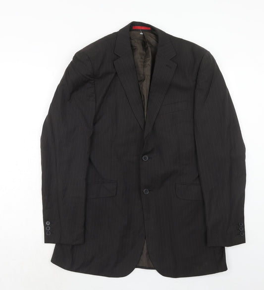Mens UK Size 40 Burton Regular Brown Suit Jacket